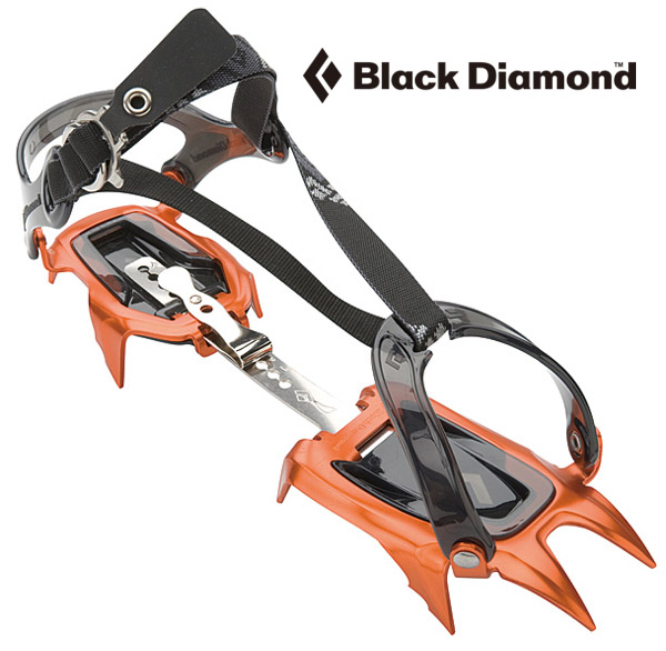 ブラックダイヤモンド/Black Diamond 軽量アイスクランポン【ネーベストラップ】10本爪アイゼン
